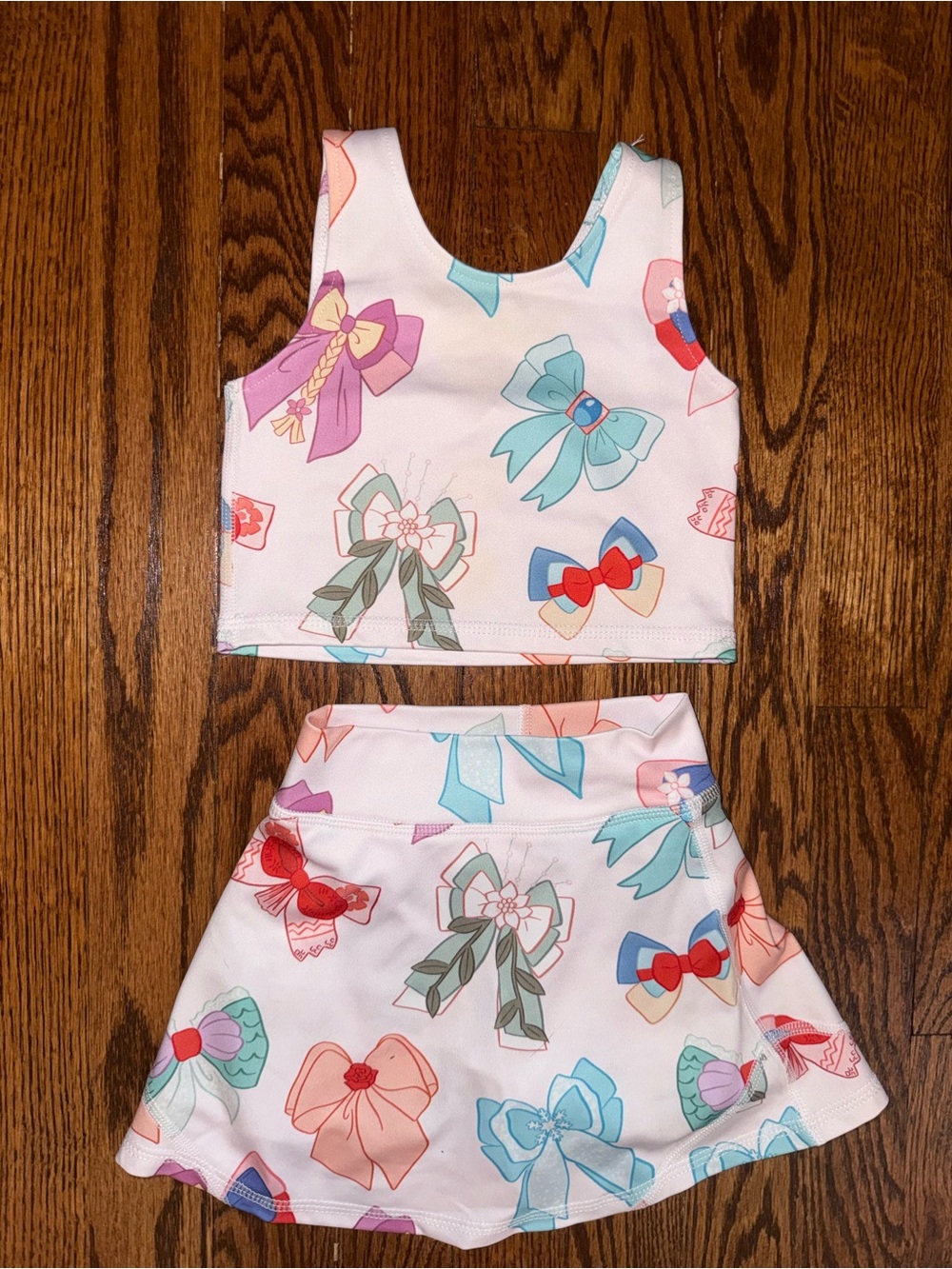 Girls Disney Bow Bamboo Athletic Set